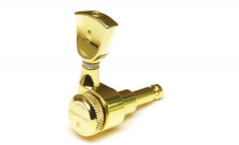 

Колки для гитары Graph Tech PRL-8341-G0 Electric Locking 3+3 Vintage Gold 2 Pin