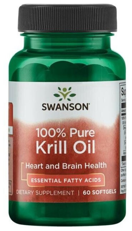 

Swanson 100% Pure Krill Oil, 500 mg, 60 Softgels (SWA-17059)