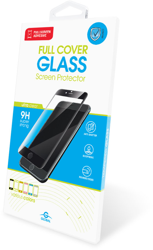 

Global Tempered Glass Full Glue Black for Realme 7 Pro