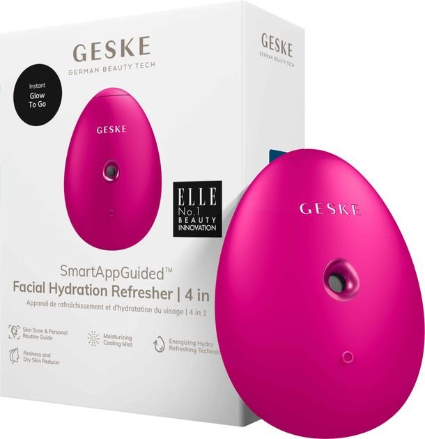 Акція на Электронный освежитель для увлажнения лица Geske Facial Hydration Refresher 4 в 1 Magenta (GK000057MG01) від Stylus