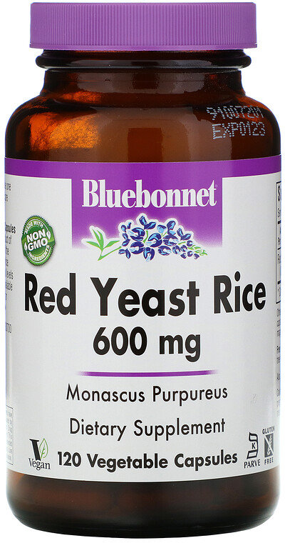 

Bluebonnet Nutrition, Red Yeast Rice, 600 mg, 120 Vegetable Capsules (1171)