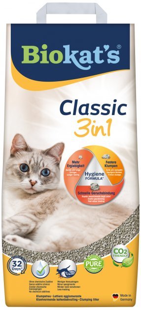 Акция на Наполнитель для кошачьего туалета Biokat's Classic (3 в 1) 10л (4002064614458) от Stylus