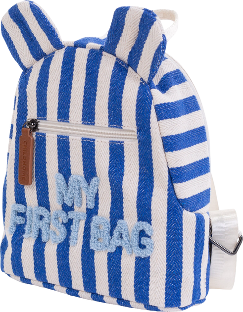 Акція на Рюкзак детский Childhome My First Bag Stripes Electric Blue (CWKIDBSTBL) від Stylus