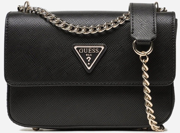 

Женская сумка кросс боди Guess Eco Elements Cnvrtbl Xbdy Flap черная (HWEVG876721-BLA)