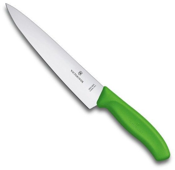 Акція на Кухонный нож Victorinox SwissClassic Carving 19см зелёный в блистере (6.8006.19L4B) від Stylus