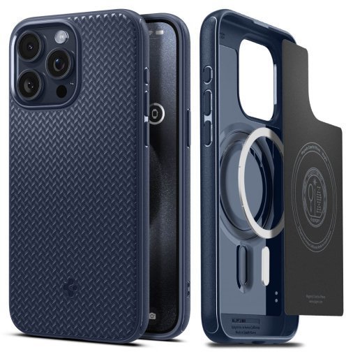 

Spigen Mag Armor MagFit Navy Blue (ACS06598) for iPhone 15 Pro Max