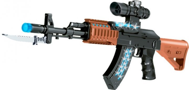 

Автомат свето-звуковой Zipp Toys AK47 цвет черный