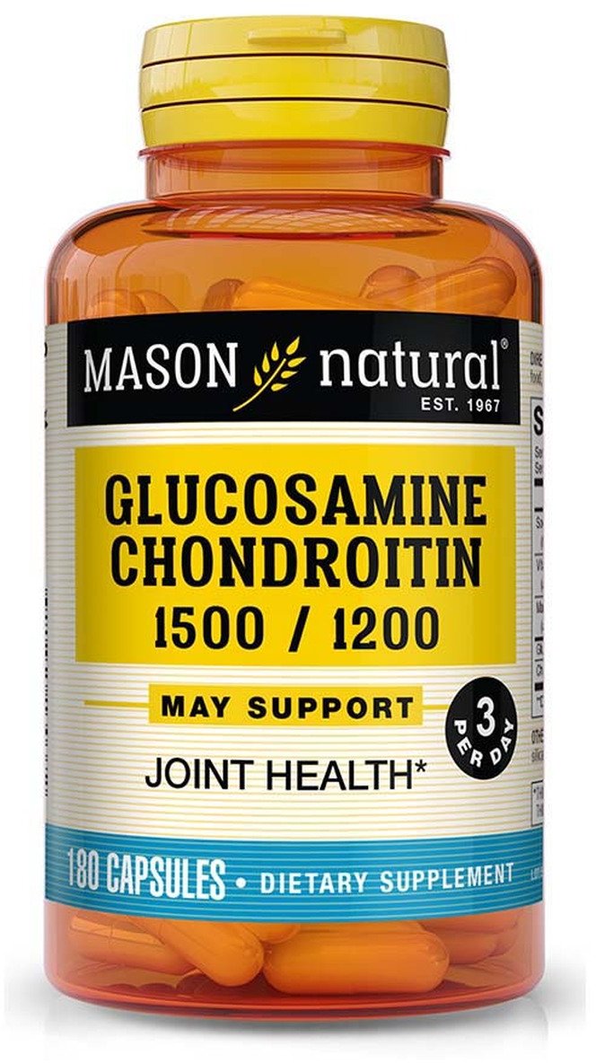 

Mason Natural Glucosamine Chondroitin Глюкозамін Хондроїтин 180 капсул