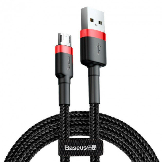 

Baseus Usb Cable to microUSB Cafule 2m Black/Red (CAMKLF-C91)