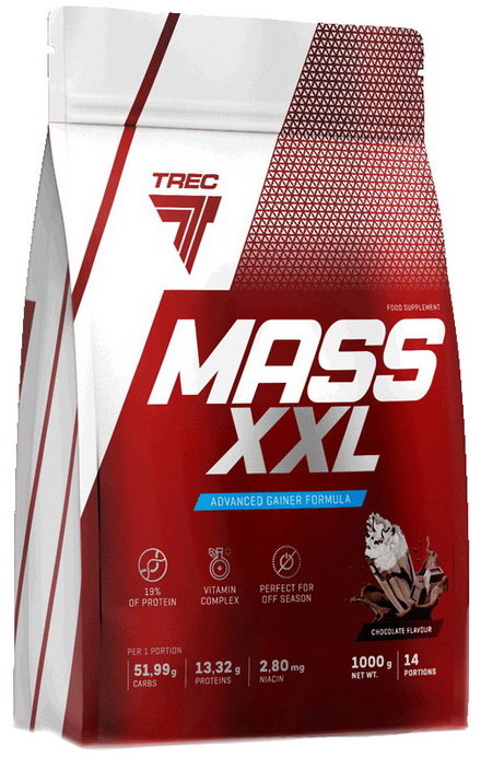 

Trec Mass Xxl 1000 g /14 servings/ Chocolate