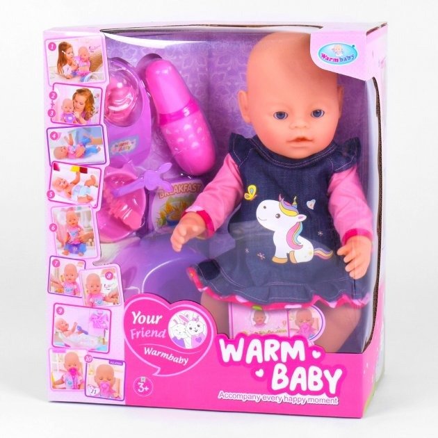 

Пупс Warm Baby Wzj 058 A-574 10 функций, с аксессуарами