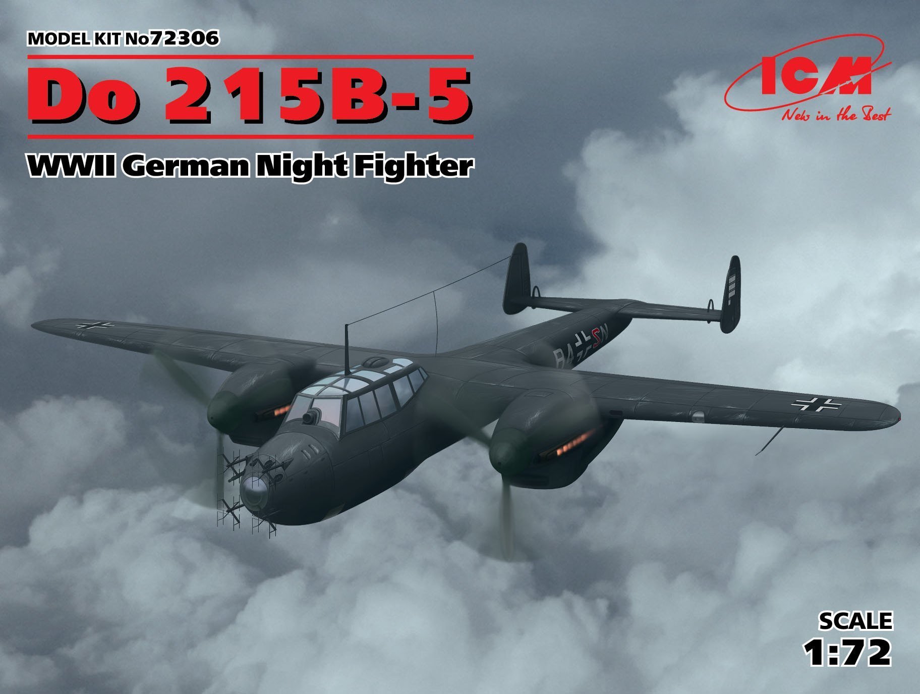 

Германский ночной истребитель Do 215B-5, Wwii German Night Fighter (ICM72306)