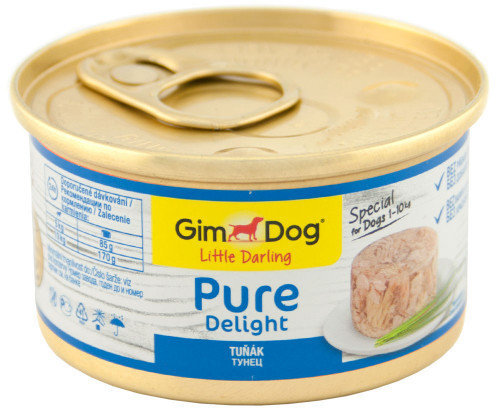 

Влажный корм GimDog Ld Pure Delight с тунцом для малых пород 85 g (4002064513010)