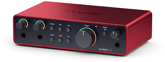 

Аудиоинтерфейс Focusrite Scarlett 2i2 4th Gen