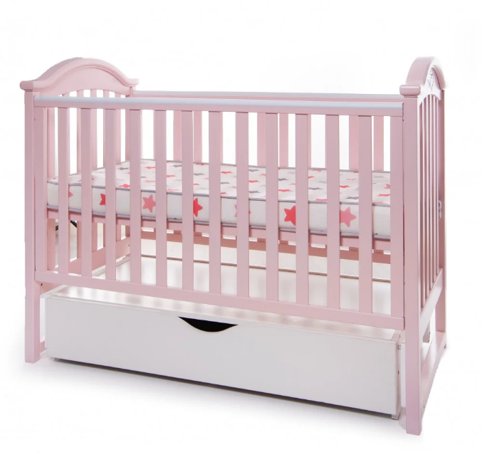 Акція на Ліжечко дитяче Twins iLove L100-L-08, рожевий від Y.UA