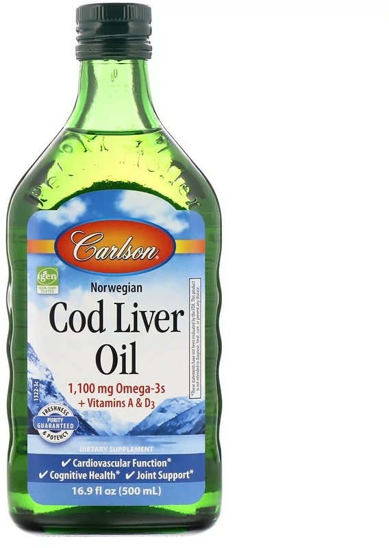 Акція на Carlson Labs Norwegian Cod Liver Oil 16.9 fl oz (500 ml) Regular Unflavored Жир печени норвежской трески, обычный, без ароматизаторов від Stylus