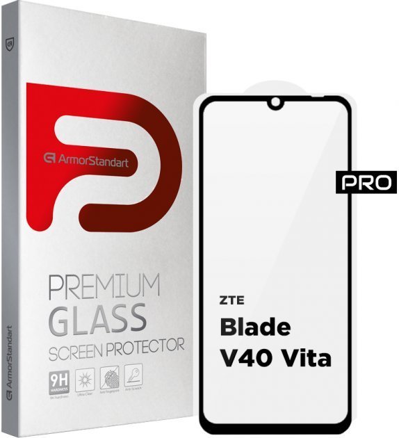 

ArmorStandart Tempered Glass Pro Black для Zte Blade V40 Vita (ARM63120)