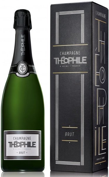 Акція на Вино Theophile Champagne Brut 1er Gift Box (белое, игристое, сухое) (VTS1003520) від Stylus