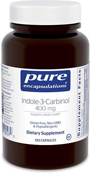 Акція на Pure Encapsulations Indole-3-Carbinol 400 mg Индол-3-Карбинол 120 капсул від Stylus