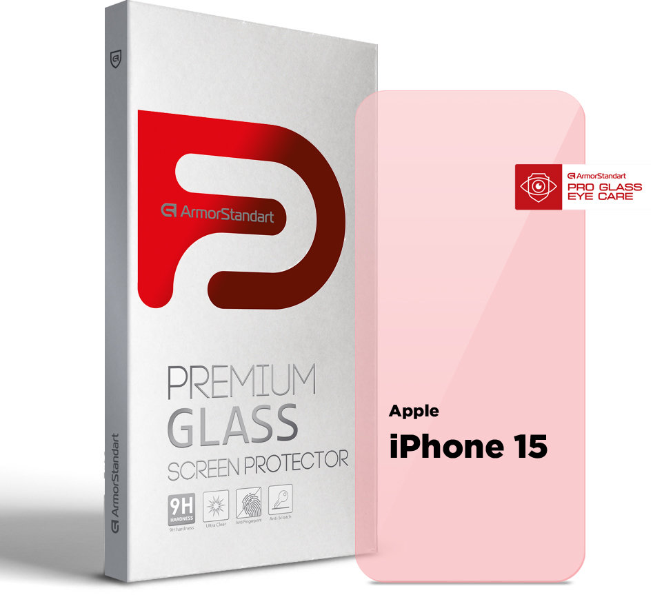 

ArmorStandart Tempered Glass Pro Eye Care for iPhone 15 (ARM77675)