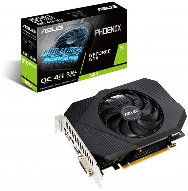 

Asus GeForce GTX1650 4096Mb Phoenix Oc D6 P V2 (PH-GTX1650-O4GD6-P-V2)