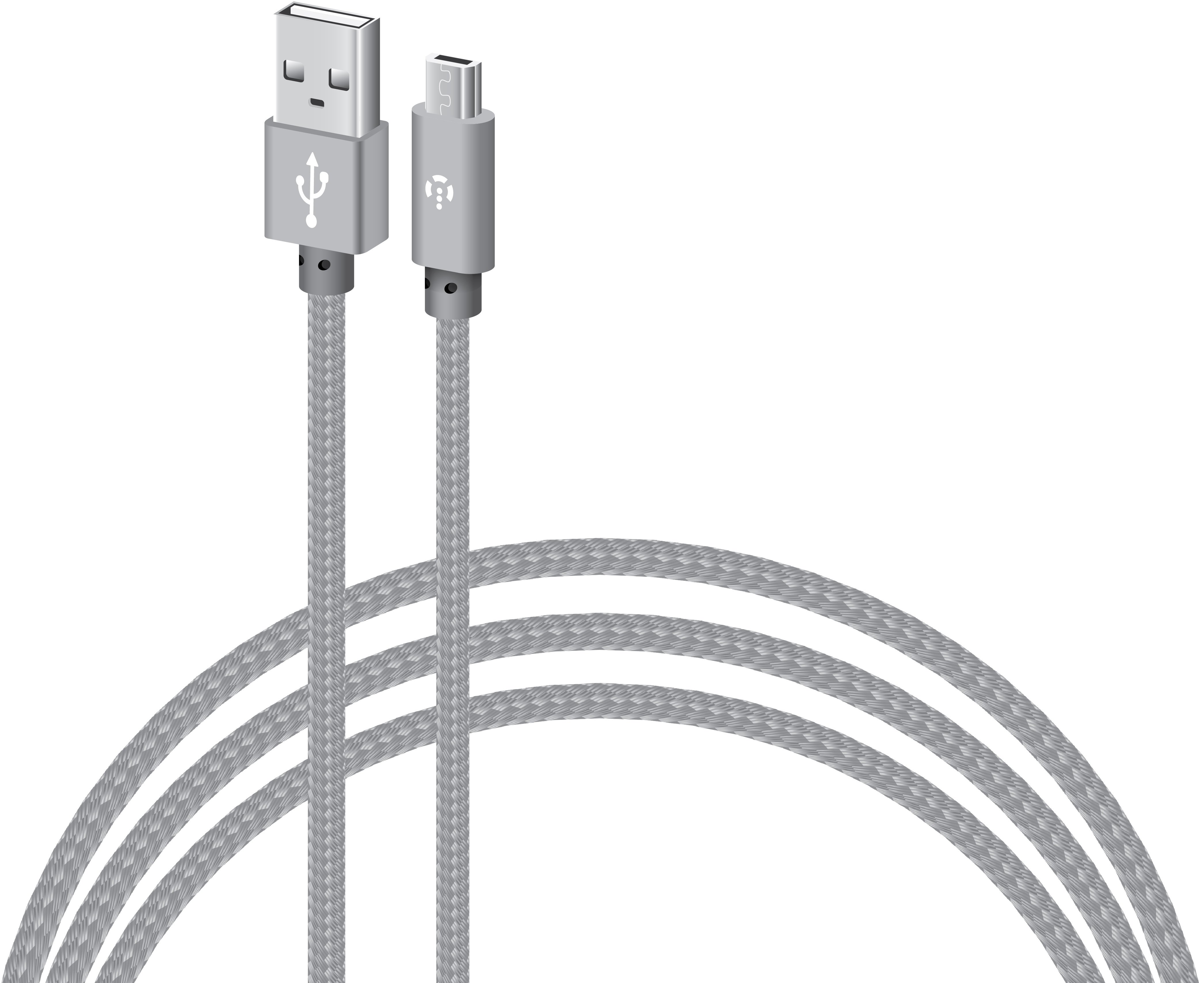 

Intaleo Usb Cable microUSB 2m Grey (CBGNYM2)