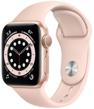 

Apple Watch Series 6 40mm Gps Gold Aluminum Case with Pink Sand Sport Band Approved