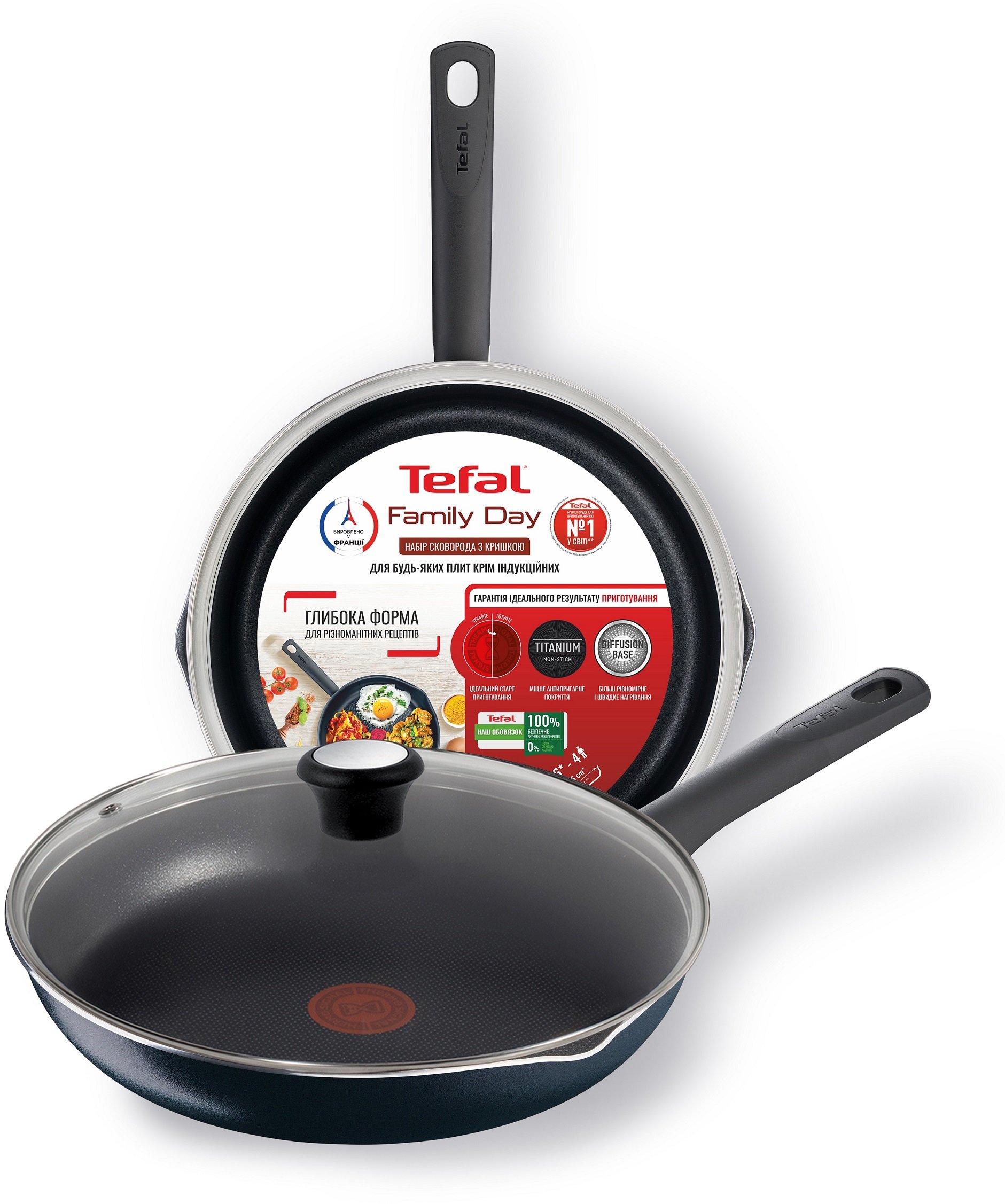 Акція на Сковорода Tefal Family Day 26 см (B5660553UA) від Stylus