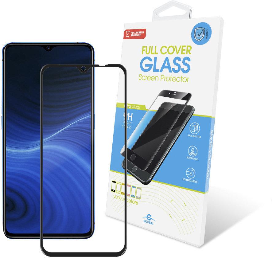 

Global Tempered Glass Full Glue Black for Realme X2 Pro