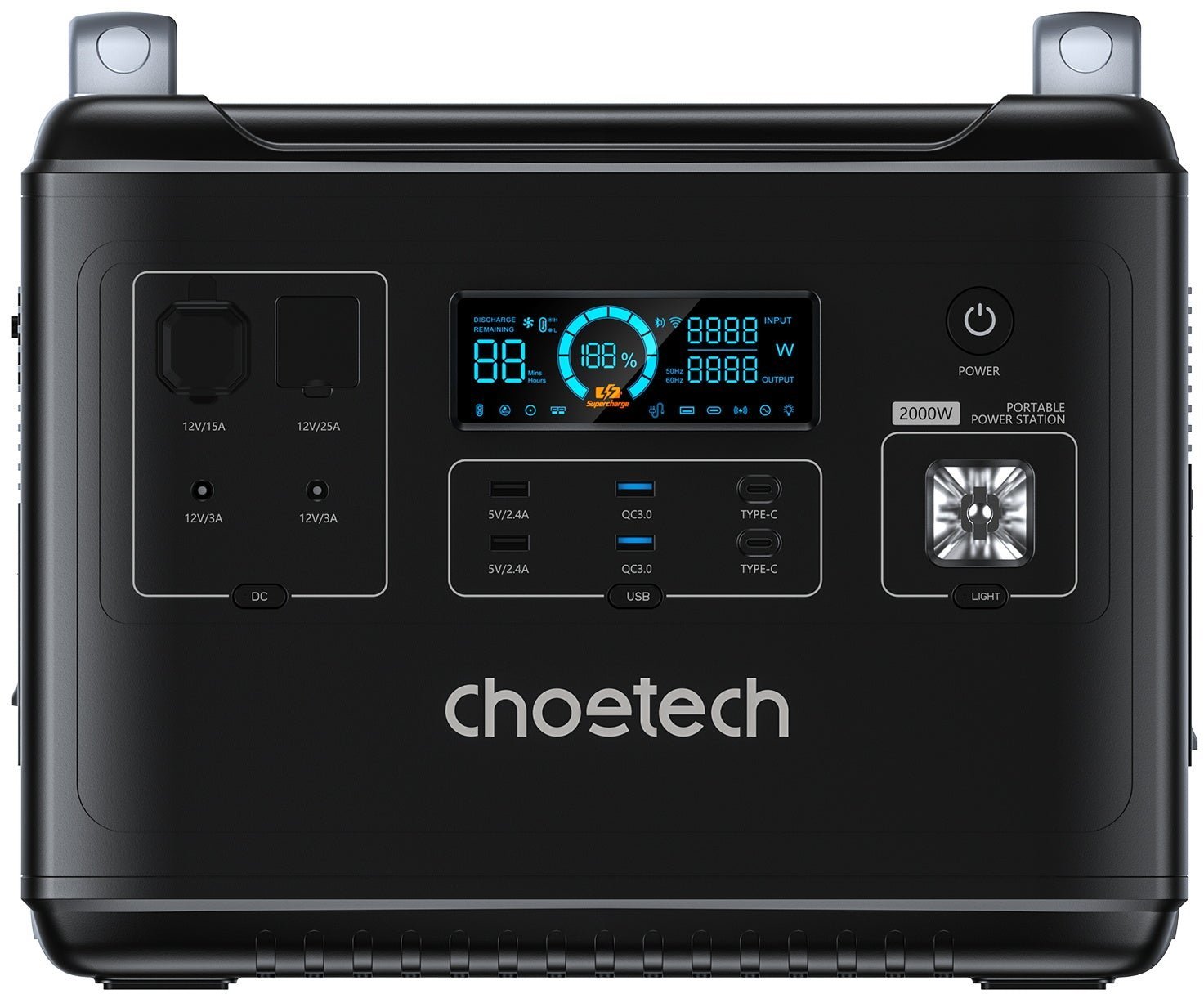 

Зарядна станція Choetech 2000W 1997Wh Black (BS006)