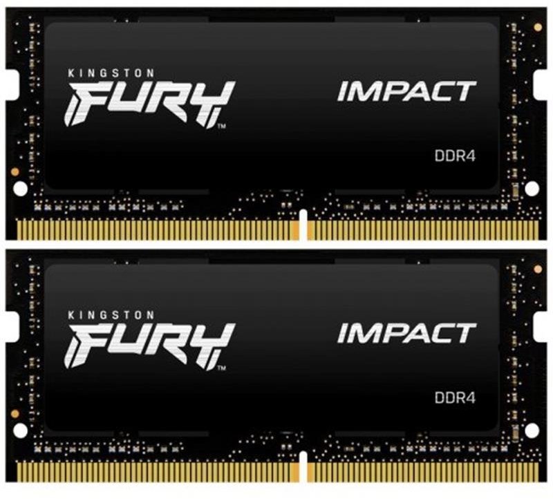 Акція на Kingston Fury 64 Gb (2x32GB) SO-DIMM DDR4 3200 MHz Impact (KF432S20IBK2/64) від Stylus
