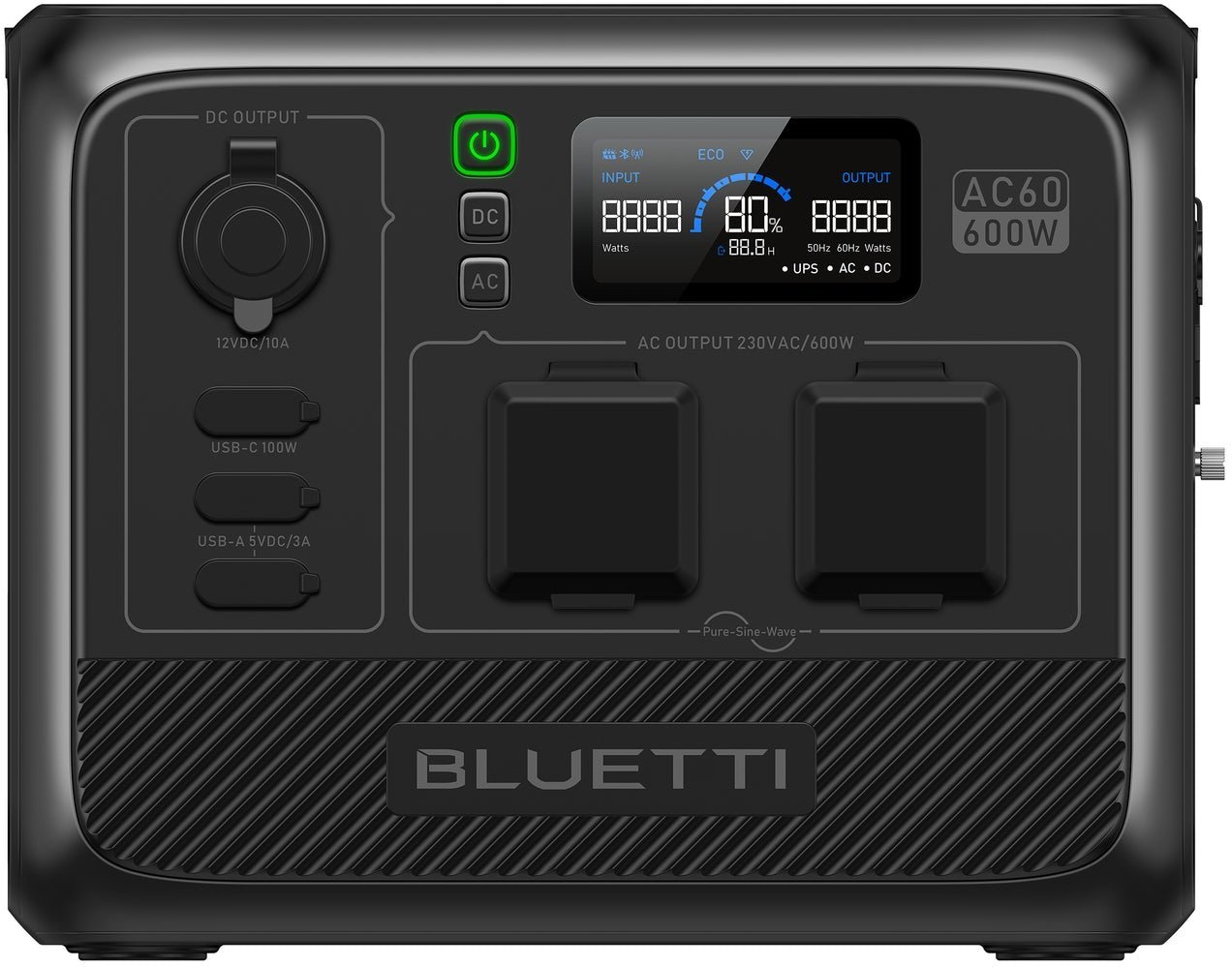 

Зарядна станція Bluetti AC60 403Wh 600W Uk - перехідник для Eu у комплекті