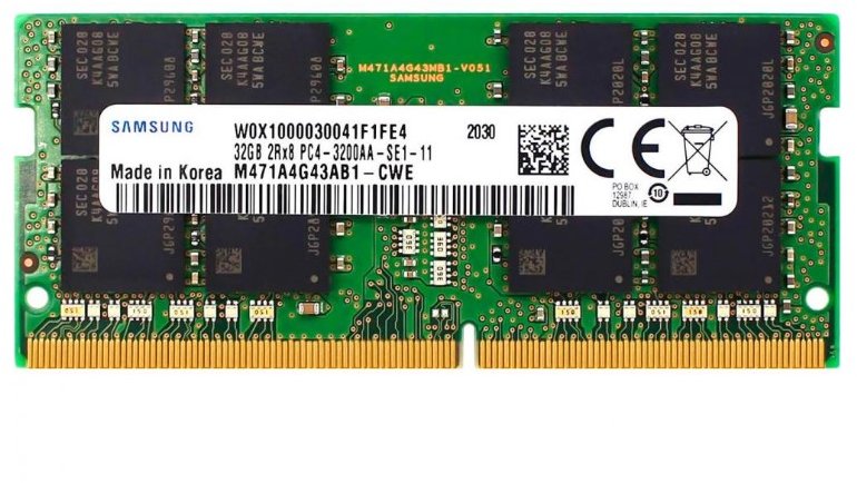 Акція на Samsung 32 Gb SO-DIMM DDR4 3200 MHz (M471A4G43BB1-CWE) від Stylus