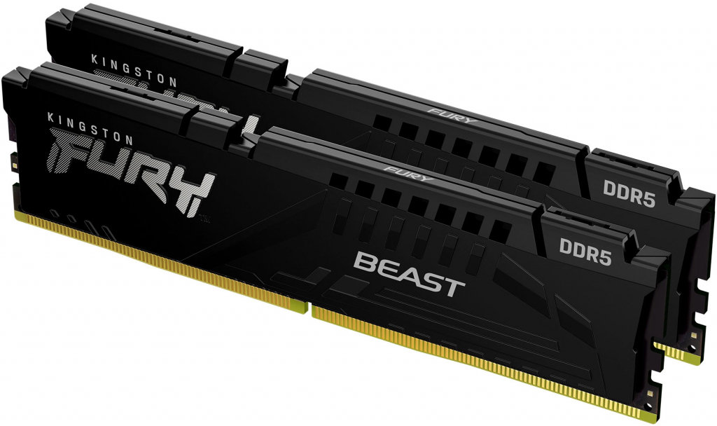 Акція на Kingston Fury 32 Gb (2x16GB) DDR5 5200 MHz Beast Black (KF552C40BBK2-32) від Stylus