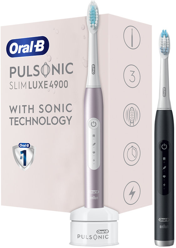 

Braun Oral-B 4900 S411.526.3H Pulsonic Slim Luxe RoseGold + MatteBlack (2)