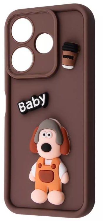 

Mobile Case Pretty Things Brown/Baby for Xiaomi Redmi 13 4G / Poco M6 4G / Note 13R