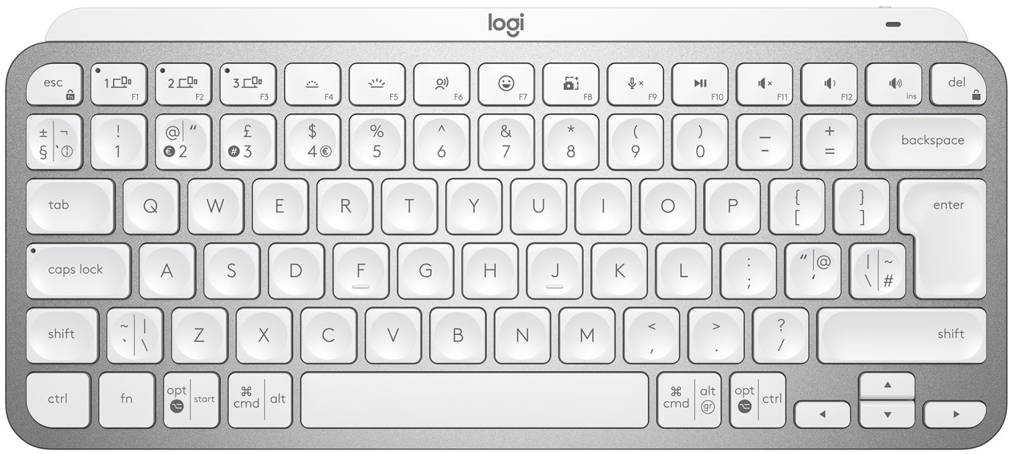 Акція на Logitech Mx Keys Mini Minimalist Ua Pale Grey (920-010499) від Stylus