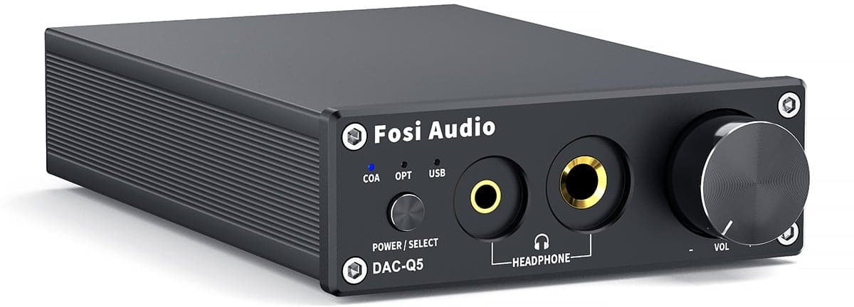 Акція на Fosi Audio SPDIF/Coaxial на RCA/3.5/6.35 DAC-Q5 Black від Stylus