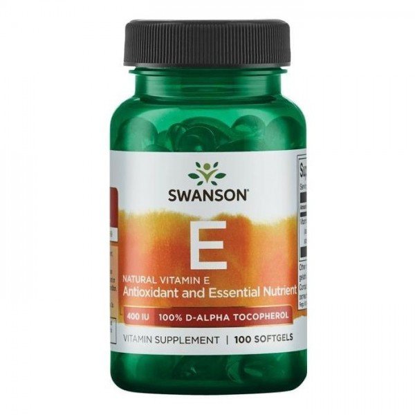 

Swanson Vitamin E Natural 400 Iu Вітамін Е 100 гелевих капсул