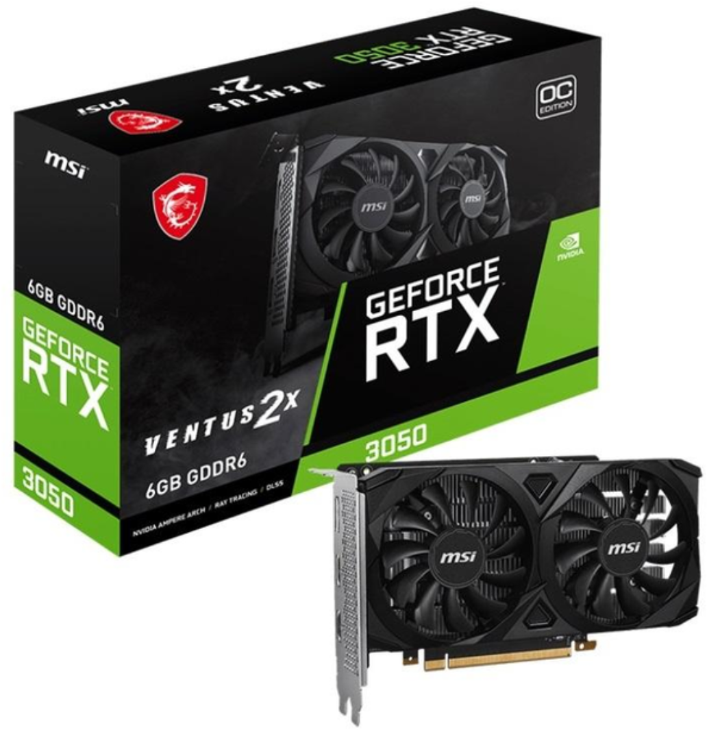 Акція на Msi GeForce RTX3050 6Gb Ventus 2X E Oc (RTX 3050 Ventus 2X E 6G OC) Ua від Stylus