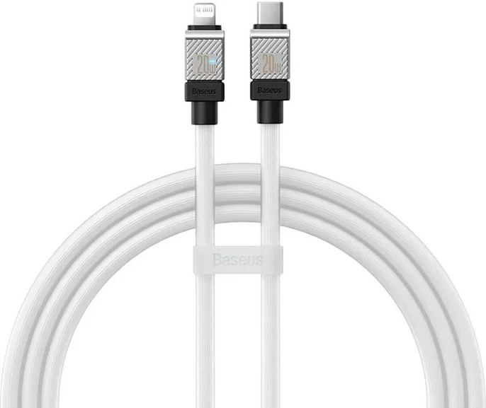 Акція на Baseus Cable USB-C to Lightning CoolPlay Series Fast Charging 2m White (CAKW000102) від Stylus