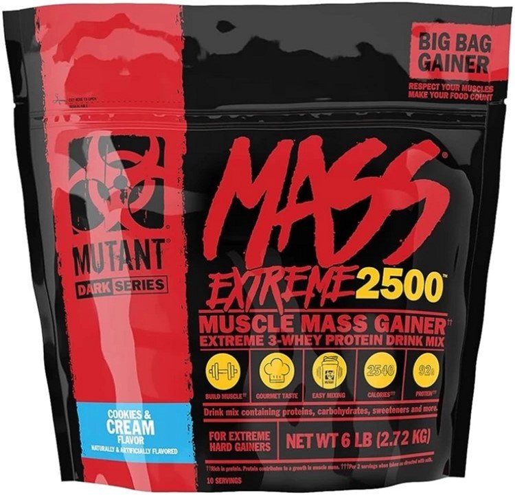 

Mutant Mass Xxxtreme 2500 2720 g /11 servings/ Cookies Cream