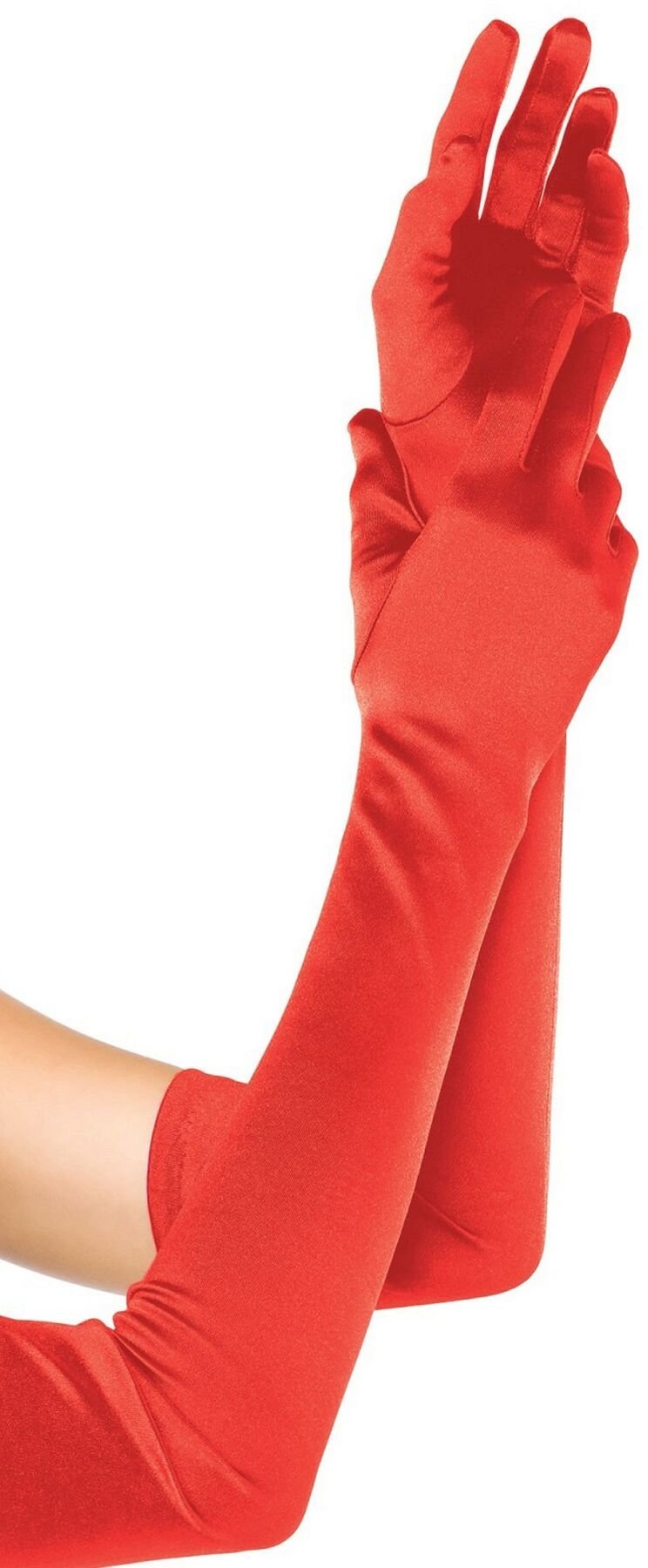 

Длинные перчатки Leg Avenue Extra Long Satin Gloves red