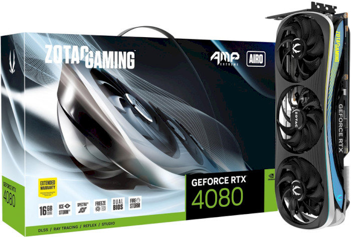 

Zotac Gaming GeForce Rtx 4080 16 Gb Amp Extreme Airo (ZT-D40810B-10P)