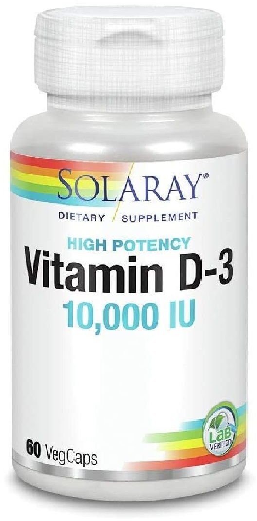 

Solaray Vitamin D-3, 10.000 IU, 60 Veg Capsules (SOR75250)