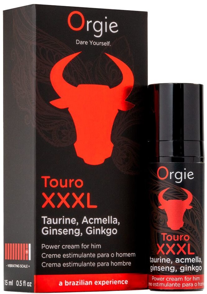 

Крем для усиления эрекции Orgie Touro Xxxl Power Cream, 15 мл, с эффектом вибрации