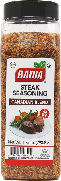 

Приправа Badia Канадская смесь для стейка 793.8г (033844007270)
