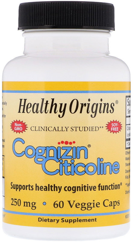 

Healthy Origins Cognizin 250 mg 60 caps Когнизин (цитиколин)