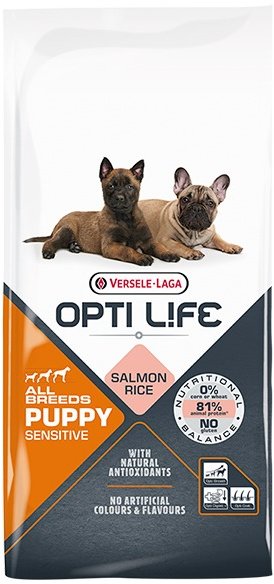 Акція на Сухой корм Opti Life Puppy Sensitive Лосось для щенков всех пород 12.5 кг (59764) від Stylus