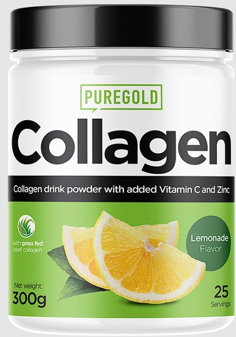 Акція на Pure Gold Protein Collagen Stevia Коллаген со вкусом лимонад 300 g від Stylus